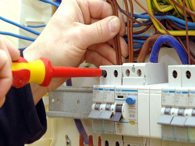 Electrical work is executed