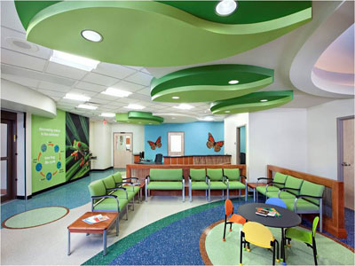 Interior Decoration with green color